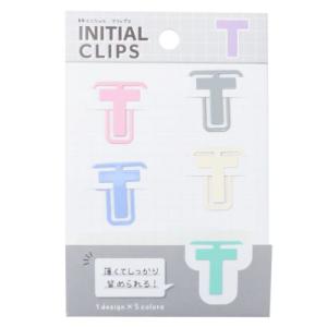クリップ イニシャルクリップス T カミオジャパン 文具 事務用品 かわいい