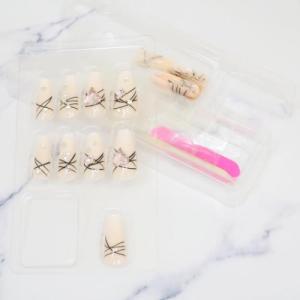 ネイルチップ ロングスクエアタイプ コスメ雑貨...の詳細画像1