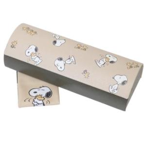 眼鏡ケース クロス付きメガネケース ウッドストックとスヌーピー スヌーピー ピーナッツ カミオジャパン ハードタイプ プレゼント