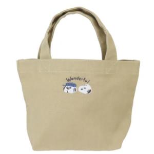 ランチバッグ ミニトート WONDERFUL BROTHERS スヌーピー ピーナッツ カミオジャパン お弁当かばん
