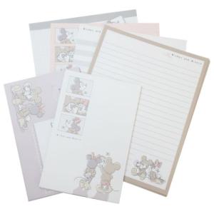 ボリュームアップレターセット 手紙セット ミッキー＆ミニー ディズニー カミオジャパン 便箋＆封筒