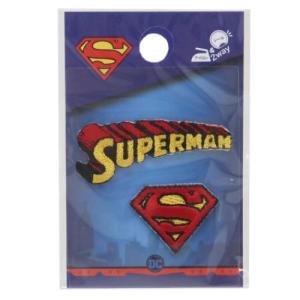 ワッペン 刺繍ワッペン 2way 2枚入り DCコミック スーパーマン SUPERMANセット 社コッカ 手芸用品