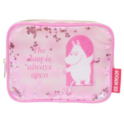 シャカシャカポーチ コスメポーチ PK 80周年アート ムーミン 北欧 マリモクラフト