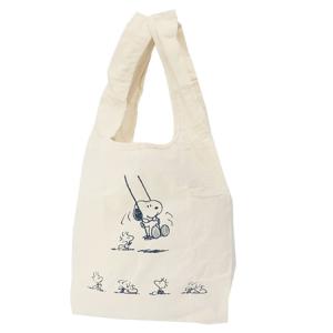 エコバッグ 肩掛け マルシェバッグ スヌーピー ピーナッツ ブランコ マリモクラフト お買い物かばん