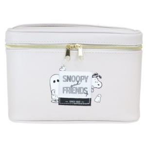 コスメポーチ バニティケース ピーナッツ スヌーピー おばけ グレー マリモクラフト メイクポーチ キャラクター