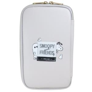 ガジェットポーチ マルチモバイルポーチ おばけ グレー スヌーピー ピーナッツ マリモクラフト
