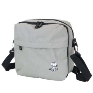 ショルダーバッグ RE-PET スクエアショルダー スヌーピー ピーナッツ LGY マリモクラフト 斜め掛けかばん キャラクター