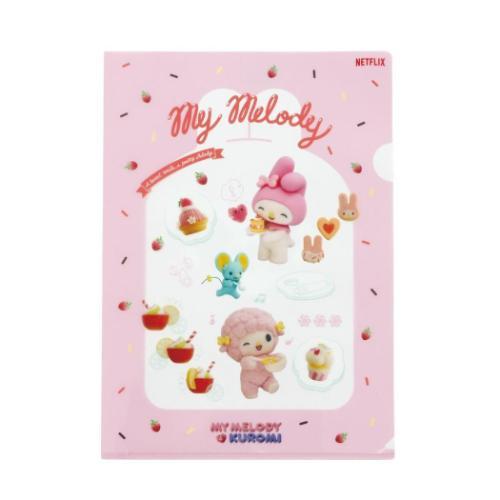 クリアフォルダー A4クリアファイル Netflix マイメロディ＆クロミ MM1 エムプラン サン...