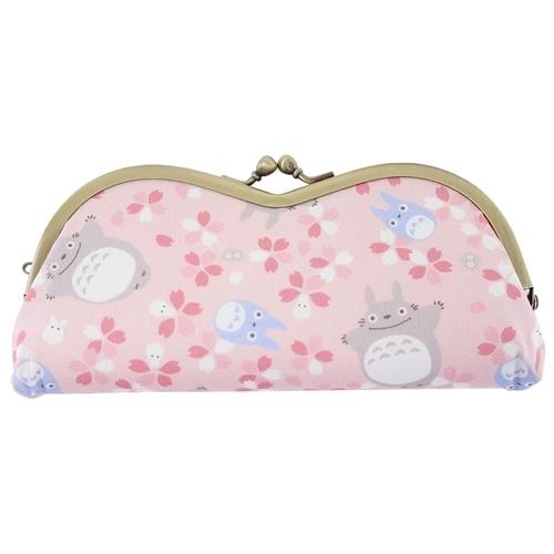 メガネケース 口金眼鏡ケース お花見トトロ となりのトトロ スタジオジブリ 丸眞 かわいい キャラク...