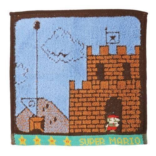ミニタオル ジャガード ハンカチタオル スーパーマリオ ステージゴール 丸眞 25×25cm プレゼ...