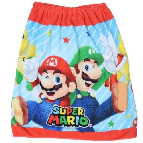 60丈マキタオル 60cm丈巻き巻きタオル ラップタオル スーパーマリオ フレッシュメンバーズ 丸眞...