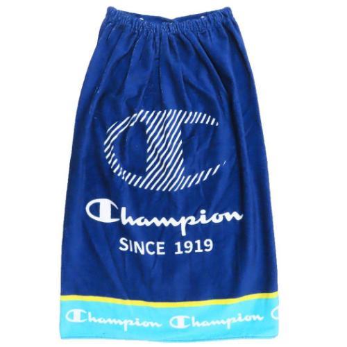 80丈マキタオル 80cm丈巻き巻きタオル ラップタオル チャンピオン イエローライン 丸眞