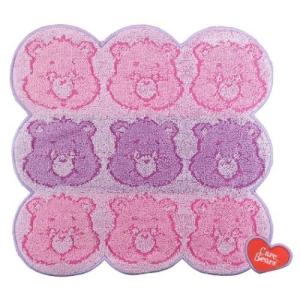 ハンドタオル 抗菌 防臭 ジャガード ハンカチタオル ケアベア ふわふわケアベア CareBears 丸眞 ミニタオル キャラクター｜velkommen