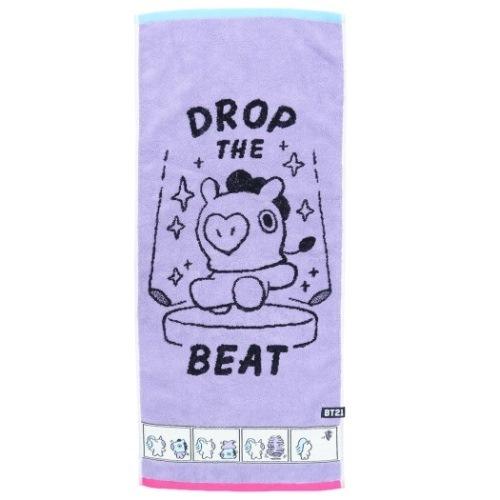 フェイスタオル 制菌 ジャガード ロングタオル BT21 LINE FRIENDS コミックタッチ