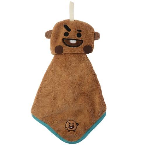 吊り下げマスコットタオル マイクロ ループタオル BT21 LINE FRIENDS SHOOKY ...