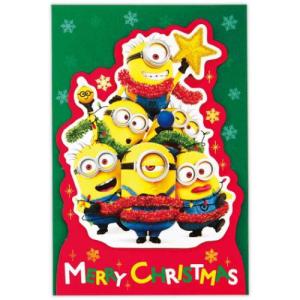 クリスマスカード 立体カード ミニオンズ ユニ...の詳細画像1