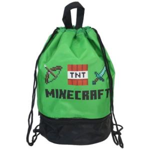 プールバッグ ボンサックビーチバッグ 2層 マインクラフト MNC-P2P-2304 Minecraft ニシオ 海プール サマーレジャー用品 男の子｜velkommen