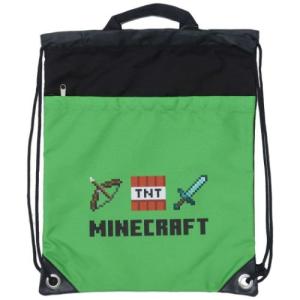 ナップサックビーチバッグ プールバッグ Minecraft マインクラフト MNC-NSBG-2304 ニシオ 海プール サマーレジャー用品 男の子 ゲームキャラクター｜velkommen