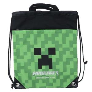 ナップサックビーチバッグ プールバッグ グリーン マインクラフト Minecraft ニシオ 海プール サマーレジャー用品 ゲームキャラクター｜velkommen