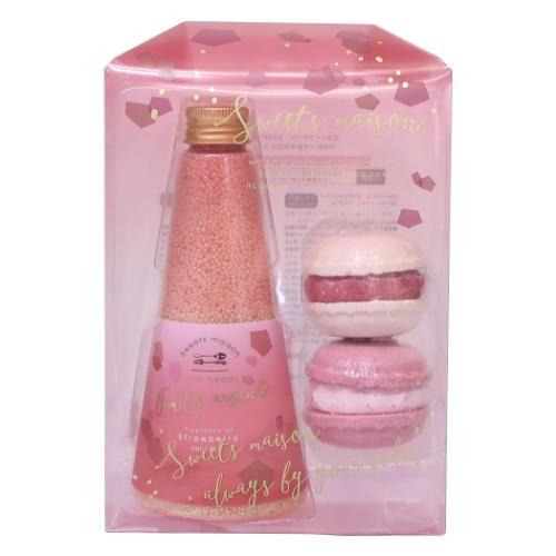 入浴剤 Bath beads＆macaron fizz 2p set sweets maison ス...