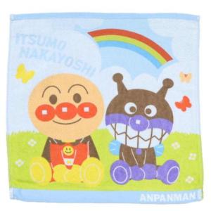ウォッシュタオル ハンドタオル それゆけ!アンパンマン くもとにじ バンダイ 汗拭きタオル 爆買