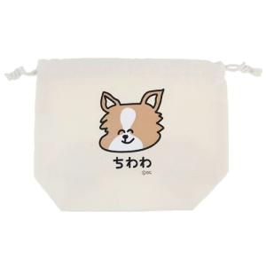 おえかきさん きんちゃくポーチ 巾着袋 ちわわさん オクタニコーポレーション