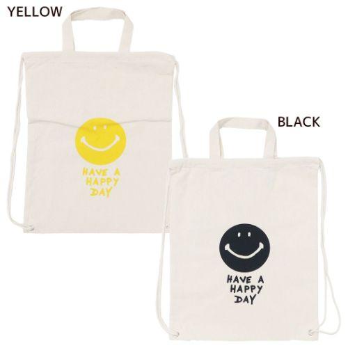 ナップサック コットンナップサック スマイリーフェイス SMILE オクタニ Smiley Face...