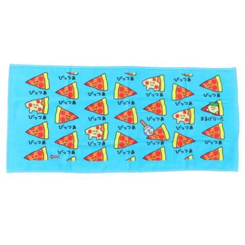 フェイスタオル プリントロングタオル おえかきさん ぴっつぁさん オクタニ おもしろタオル