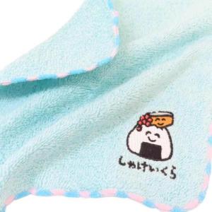 ワンポイント刺繍ハンカチタオル ミニタオル し...の詳細画像1