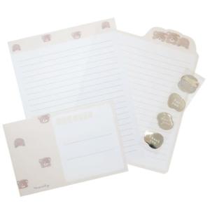 ダイカットレターセット 手紙セット くま クーリア