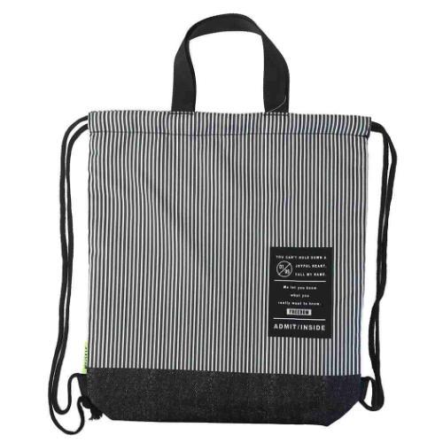 ナップサック 体操服バッグ アドミットインサイド ヒッコリー 新入学 クーリア