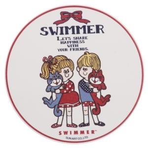 テーブルウェア 磁器製 吸水 コースター BOY＆GIRL SWIMMER