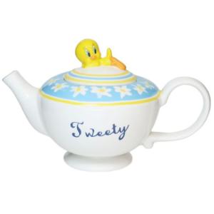 磁器製急須 ティーポット トゥイ―ティー ルーニーテューンズ サンアート 茶こし付き プレゼント ギフト キャラクター