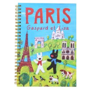 A5リングノート ノート PARIS リサとガスパール S＆C 新学期準備文具 絵本キャラクター｜velkommen