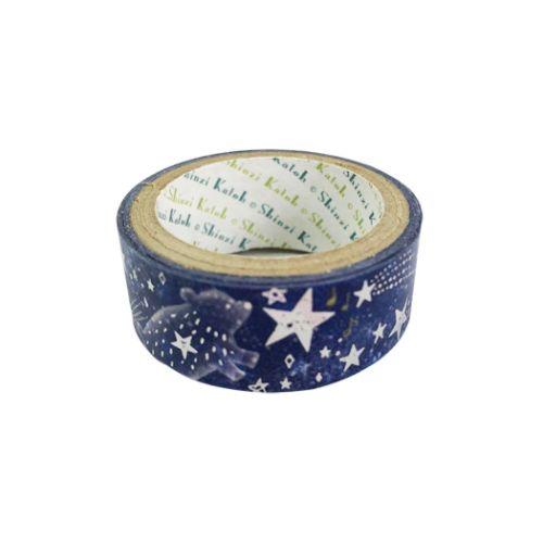 マステ きらぴかマスキングテープ 15mm 宮沢賢治幻燈館 星めぐりの歌 シール堂印刷