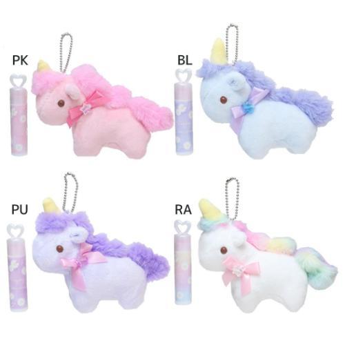 ぬいぐるみ＆リップクリーム キッズコスメ ユニコーン 粧美堂 子ども 子供 女の子 化粧雑貨