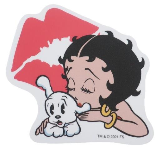 ダイカット ビニール ステッカー ビッグシール BETTY BOOP ベティブープ キスマーク スモ...