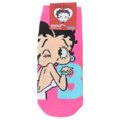女性用靴下 レディースソックス 投げキッス ベティブープ BETTY BOOP スモールプラネット ...