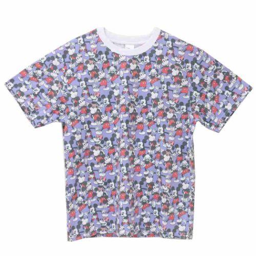 T-SHIRTS Tシャツ ミッキーマウス＆ミニーマウス ディズニー いっぱい パターン Lサイズ ...