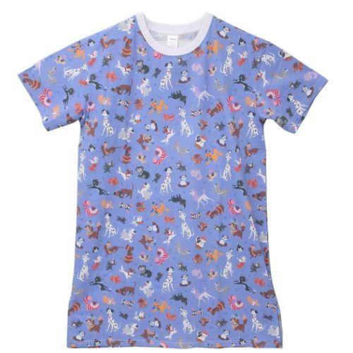ロング T-SHIRTS Tシャツ いっぱい パターン キャッツ＆ドッグス ディズニー スモールプラ...
