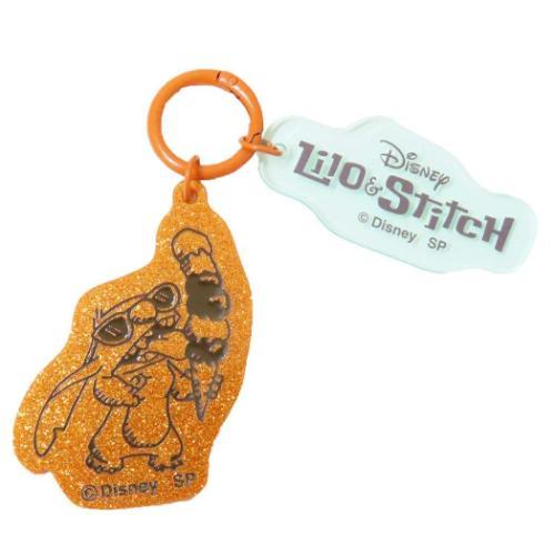 リームカラーアクリルキーホルダー キーリング リロ＆スティッチ アイスクリーム スモールプラネット ...