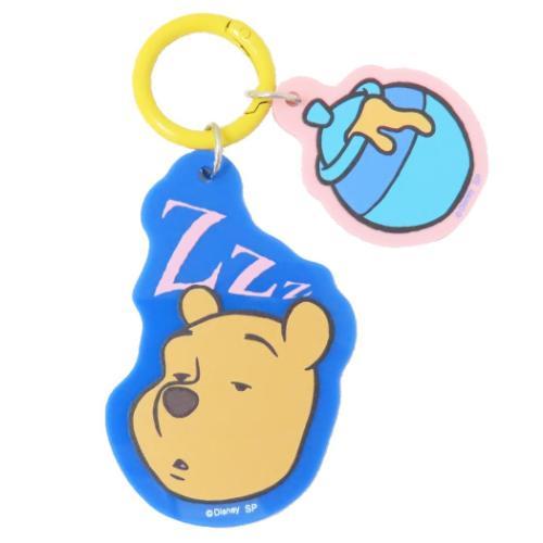 カラーアクリルキーホルダー キーリング くまのプーさん ディズニー フェイス スモールプラネット ア...