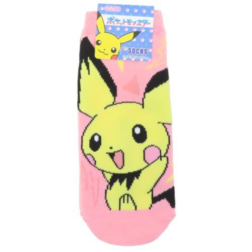 女性用靴下 キャラックス レディースソックス ポケモン ポケットモンスター ピチュー でんき スモー...