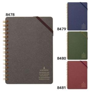 メモ帳 Kraft work memo A6 リングクラフトメモ kleid クレイド 新日本カレンダー 方眼 おしゃれ文具
