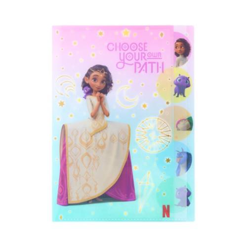 ポケットファイル ダイカットクリアファイル5P エリアンと魔法の絆 ピンク サンスター文具 新学期準...