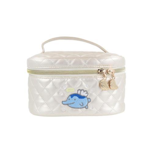 コスメポーチ キルティングバニティポーチ たまごっち てんしっちホワイト サンスター文具 小物入れ ...