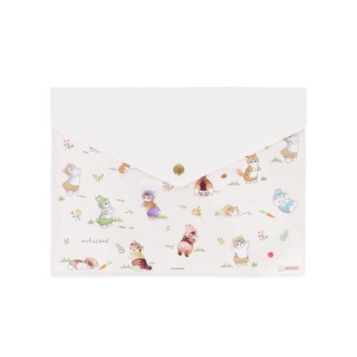 フラットケース A5 書類ケース にゃんぱんつ！ モフサンド mofusand サンスター文具 新学...