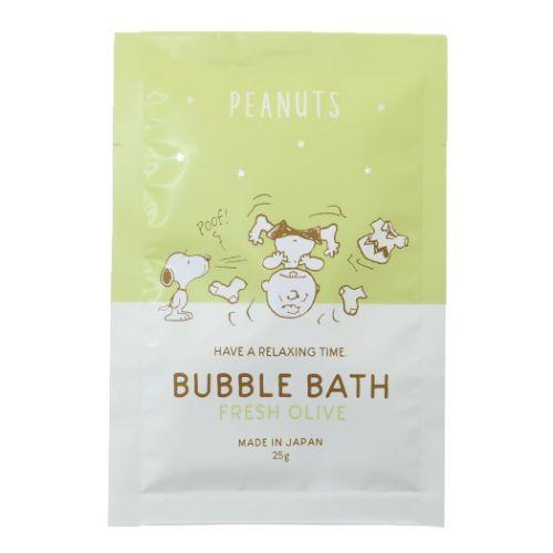バブルバス ピーナッツ スヌーピー オリーブの香り サンタン お風呂雑貨 入浴剤