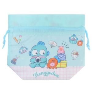 ランチ巾着 保冷保温 マチ付き きんちゃくポーチ サンリオ ハンギョドン サンタン お弁当きんちゃく