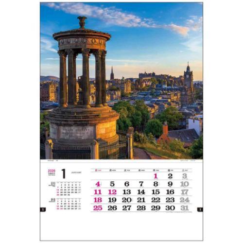 壁掛けカレンダー2026年 2026 Calendar トーハン ハイDX 世界の美 フイルム フィ...